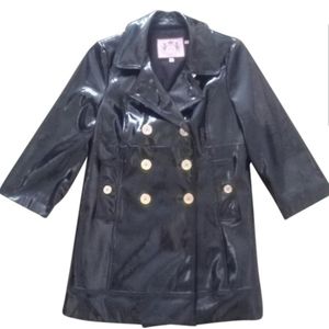 Juicy Couture Patent Leather Pea Coat